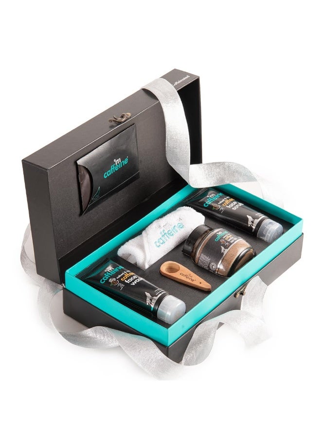 إم كافيين مجموعة هدايا مكافيين "لحظات مميزة" للنساء والرجال، تحتوي على منتجات طبيعية للعناية بالبشرة | هدايا زفاف للأزواج | سلال هدايا عيد الميلاد | هدايا سانتا السرية للرجال والنساء | مناسبة لجميع المناسبات: الذكرى السنوية، أعياد الميلاد، عيد الحب، وغيرها من المناسبات الخاصة للرجال والنساء. - Image 1